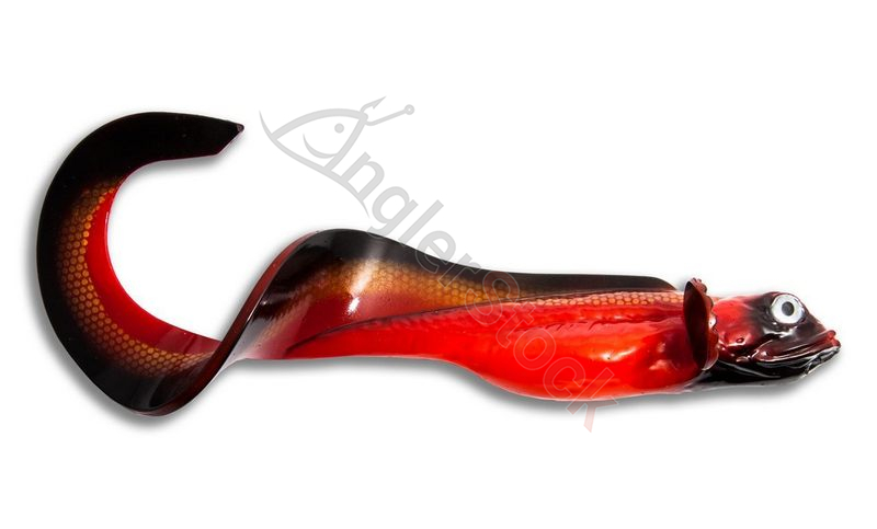 Силиконовая приманка Nettel Juvenile, 190 мм, 25 гр, цвет: Red Black, (уп./2шт.), (NJ-REDBLACK-08)