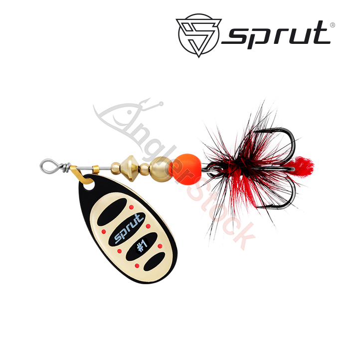 Блесна Вращающаяся Sprut Alba Ball System Spinner #1 (3,5g/BKG)