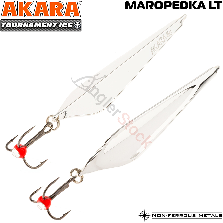 Блесна зимняя Akara Maropedka (Маропедка) Tournament Ice 60 8 г, цвет Sil