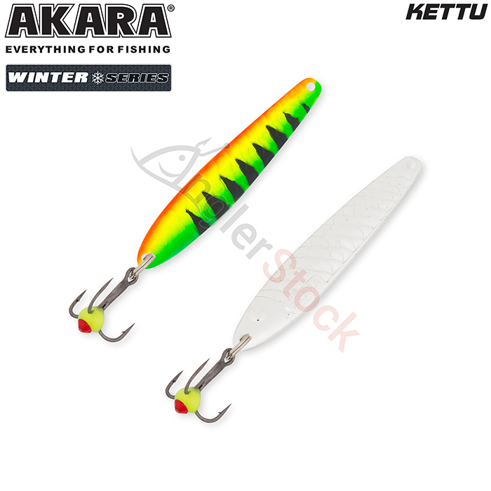 Блесна зимняя Akara Ice Kettu 40мм, 4г, цвет 6-Sil/Sil