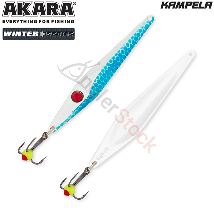 Блесна зимняя Akara Ice Kampela 75мм 9г, цвет 1-Sil/Sil