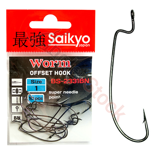 Крючки Saikyo BS-2331 Worm BN №2