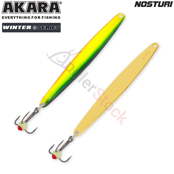 Блесна зимняя Akara Ice Nosturi 60мм, 6г, цвет 27-GO/GO