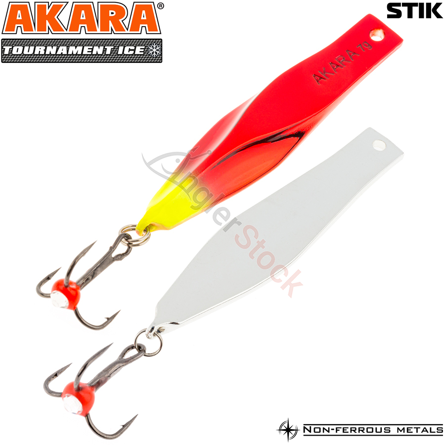 Блесна зимняя Akara Tournament Ice Stik 60мм, 8г, цвет 34SIL