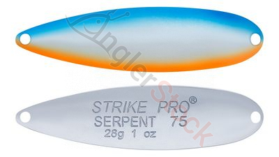 Блесна колеблющаяся Strike Pro Serpent Single 65M одинарник-незацепляка, 14.0 гр, 6.5 см 626E-Chrome