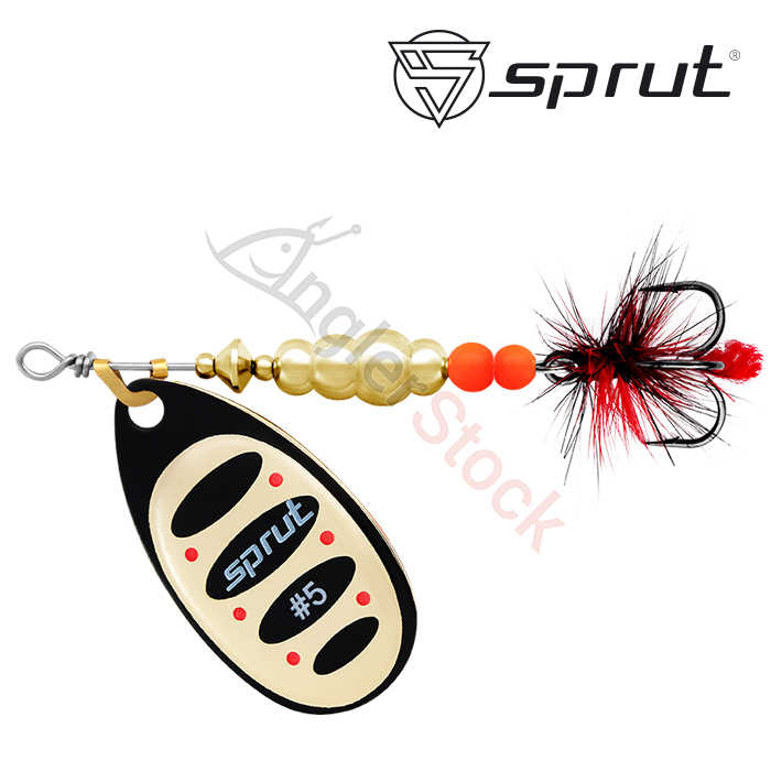 Блесна Вращающаяся Sprut Alba Ball System Spinner #5 (19g/BKG)