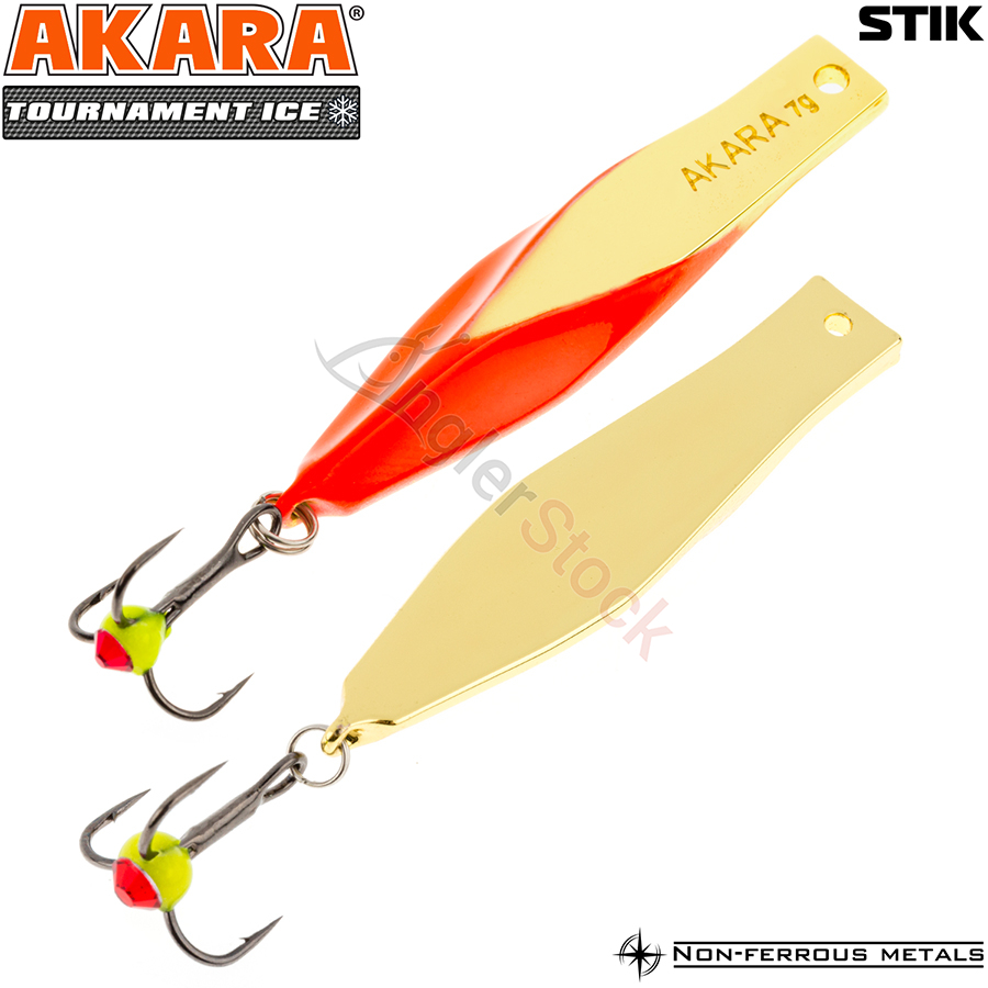 Блесна зимняя Akara Tournament Ice Stik 60мм, 8г, цвет 3GO