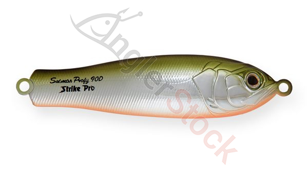 Блесна колеблющаяся Strike Pro Salmon Profy 90CD, 90 мм, 22 гр, Двойник-незацепляйка, (PST-03CD#A122