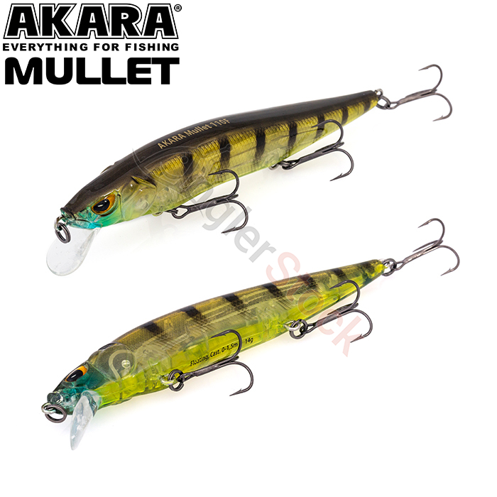 Воблер Akara Mullet 110F 14 г. 110мм, цвет A133