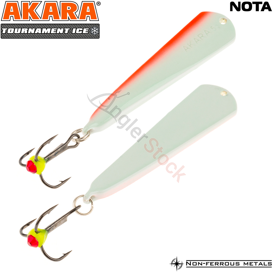 Блесна зимняя Akara Tournament Ice Nota 45мм, 4г, цвет 32 фосфорн