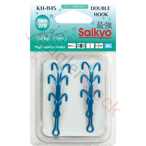 Крючки Saikyo KH-11045 № 1/0 Blue