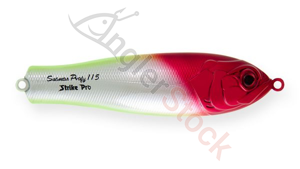 Блесна колеблющаяся Strike Pro Salmon Profy 115, 115 мм, 45 гр, Тройник, цвет: X10E Clown Silver, (P
