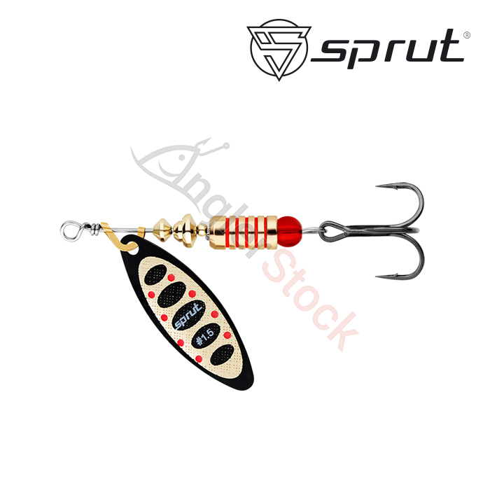 Блесна Вращающаяся Sprut Atra Spinner #1,5 (6g/BKG)
