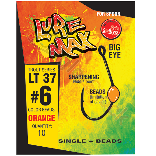 Крючки LureMax Trout LT37  #4 Green (10шт)