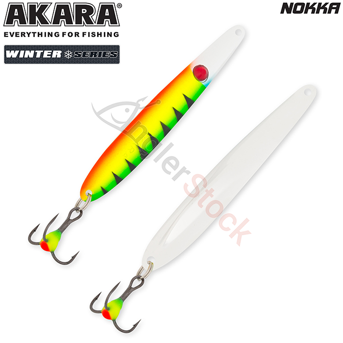 Блесна зимняя Akara Ice Nokka 60мм, 7г, цвет SIL/SIL