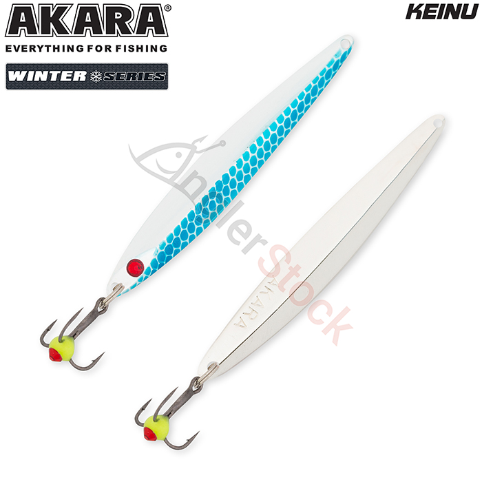 Блесна зимняя Akara Ice Keinu 75мм 12г, цвет 1-Sil/Sil