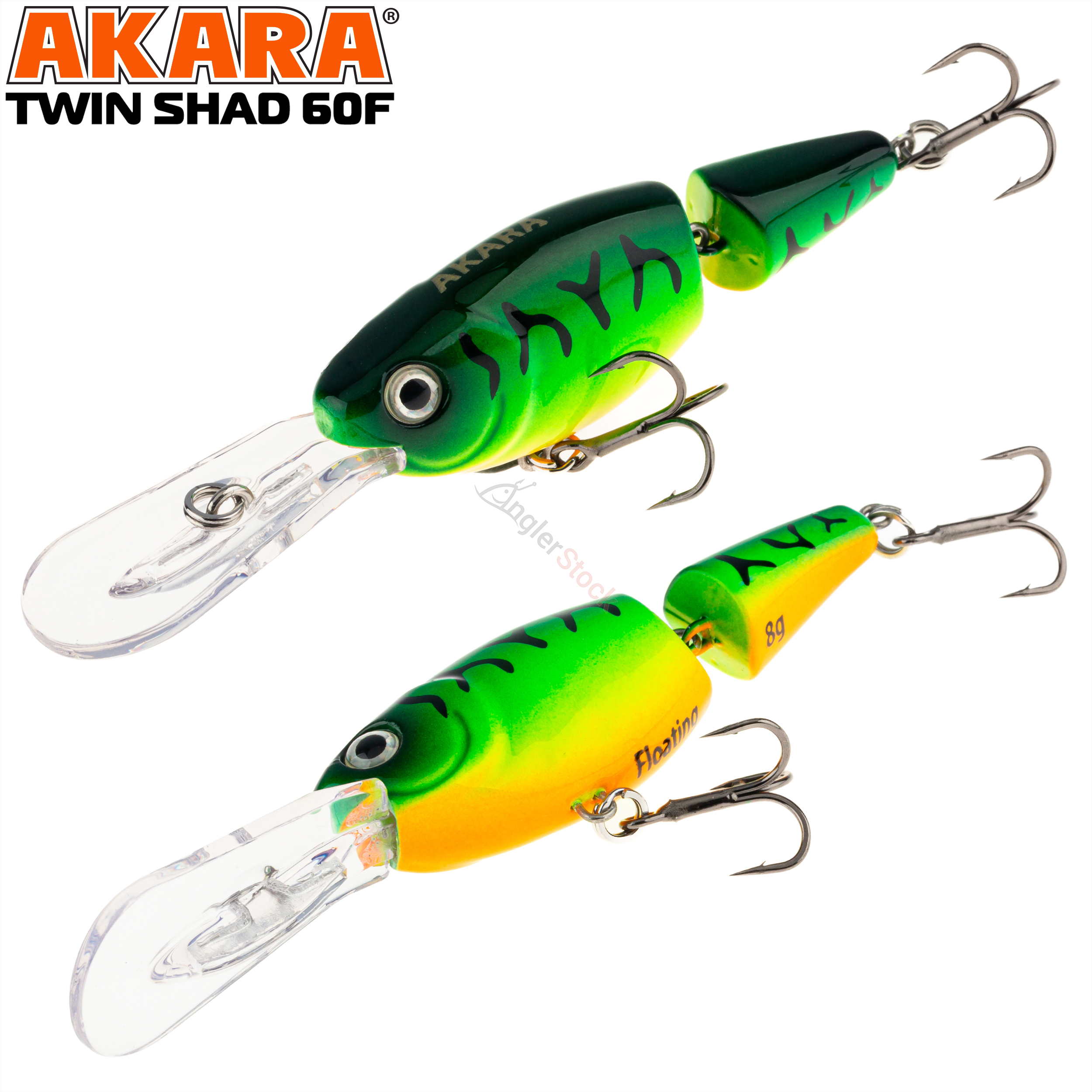 Воблер Akara Twin Shad 60F 8 гр. A68