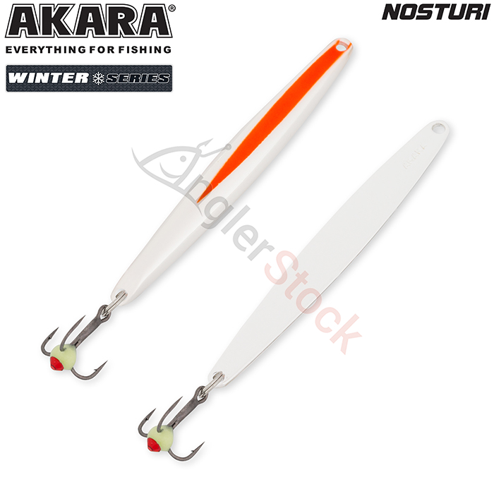 Блесна зимняя Akara Ice Nosturi 60мм, 6г, цвет 24-Sil/Sil