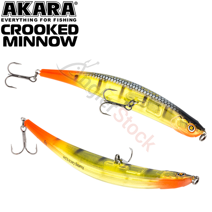 Воблер Akara Crooked Minnow 110F 10 г. 110мм, цвет A190