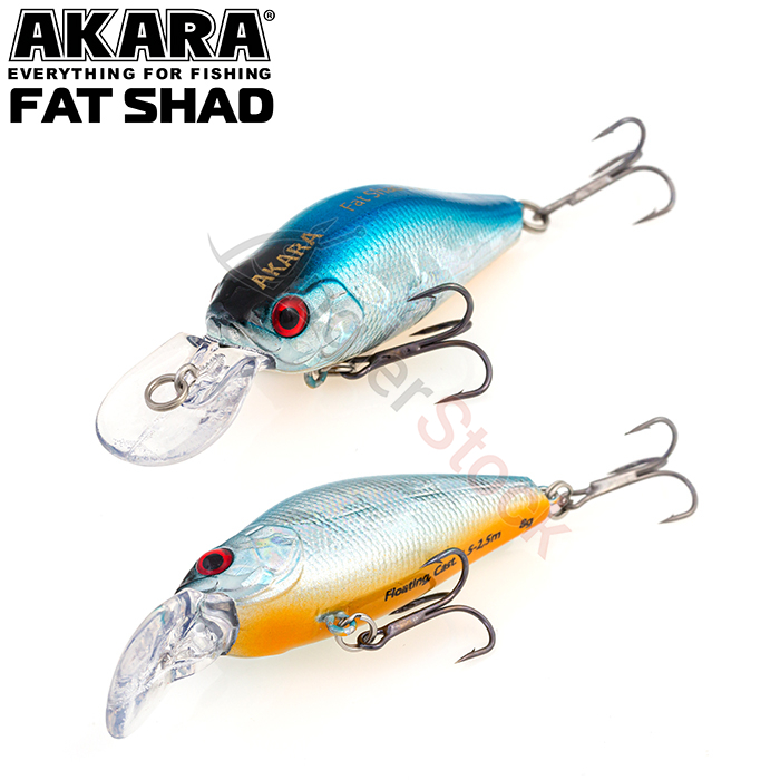 Воблер Akara Fat Shad 55F 8 г. 55мм, цвет A99