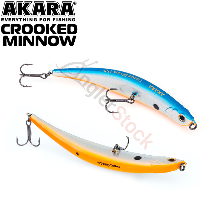 Воблер Akara Crooked Minnow 110F 10 г. 110мм, цвет A12