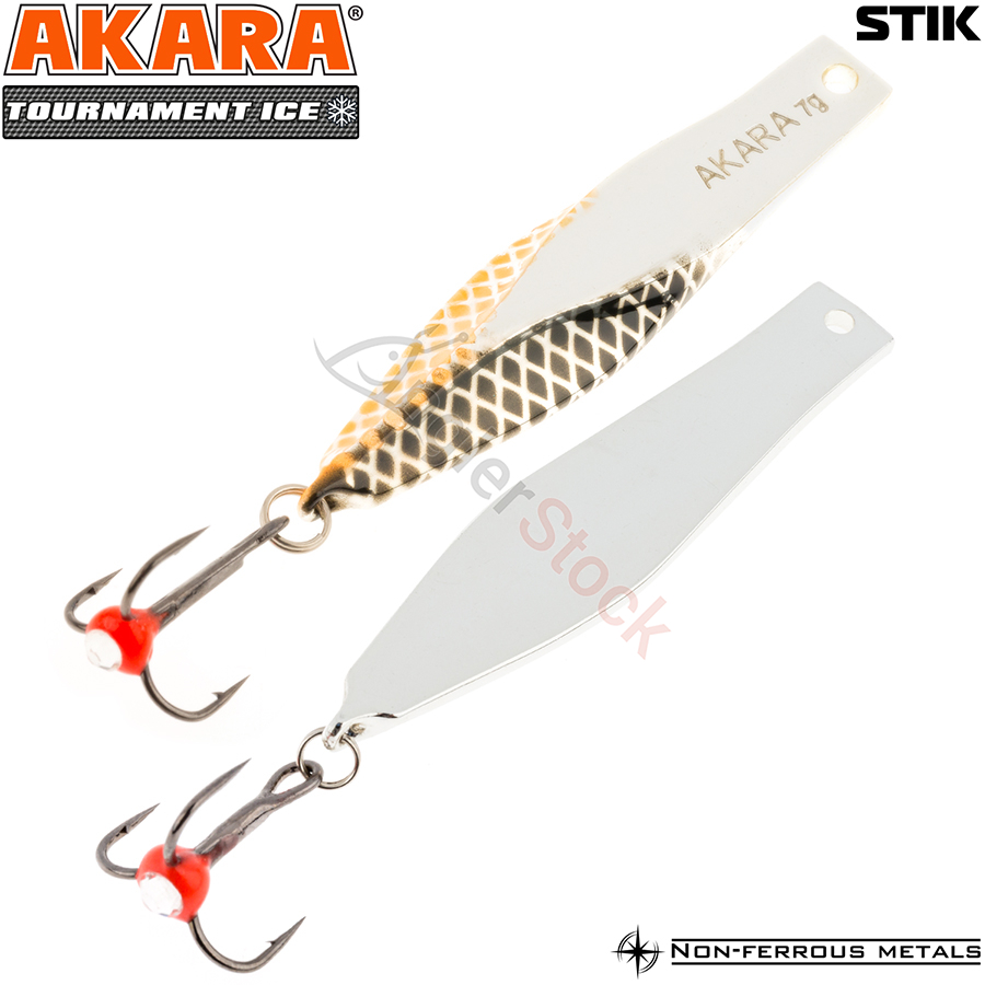 Блесна зимняя Akara Tournament Ice Stik 60мм, 8г, цвет 21SIL