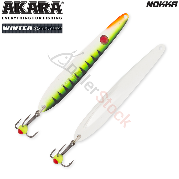 Блесна зимняя Akara Ice Nokka 75 10 г, цвет 18-Sil/Sil