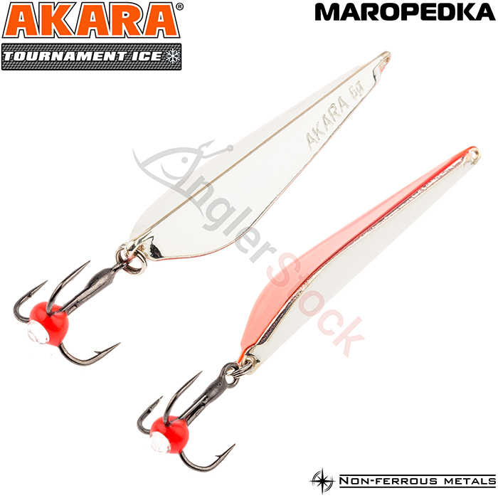 Блесна зимняя Akara Maropedka (Маропедка) Tournament Ice 45 6 г, цвет Sil/Cu