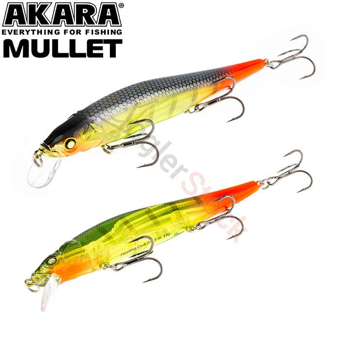 Воблер Akara Mullet 110F 14 г. 110мм, цвет A190