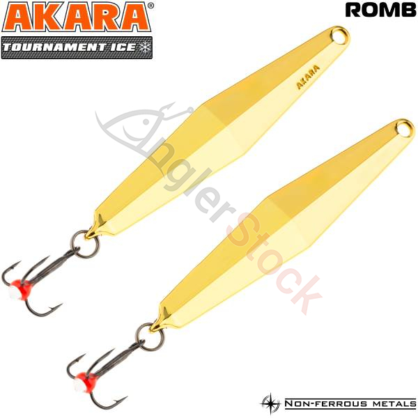 Блесна зимняя Akara Tournament Ice Romb 35мм 2г, цвет Go