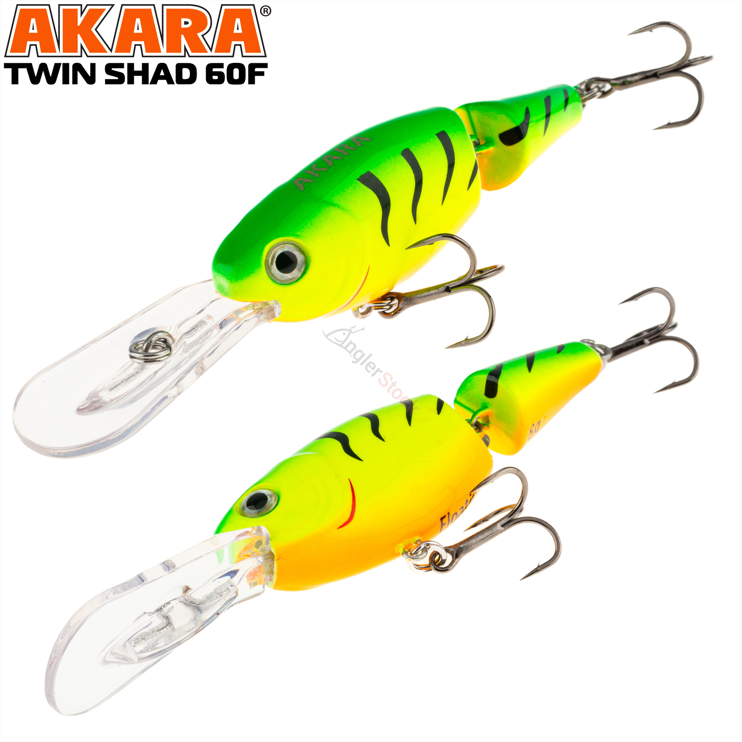 Воблер Akara Twin Shad 60F 8 гр. A7
