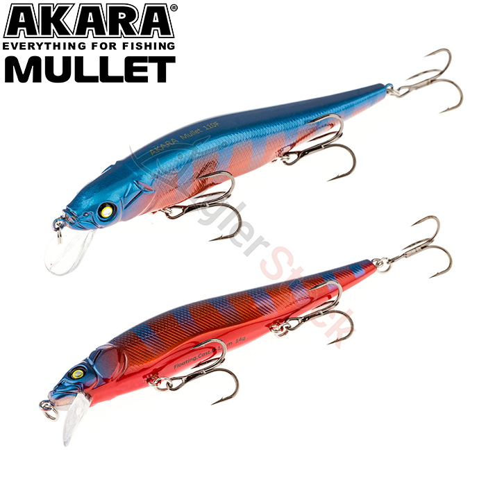 Воблер Akara Mullet 110F 14 г. 110мм, цвет A212