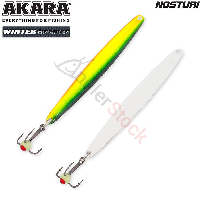 Блесна зимняя Akara Ice Nosturi 60мм, 6г, цвет 27-Sil/Sil