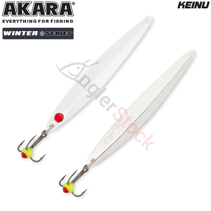 Блесна зимняя Akara Ice Keinu 75мм 12г, цвет Sil/Go