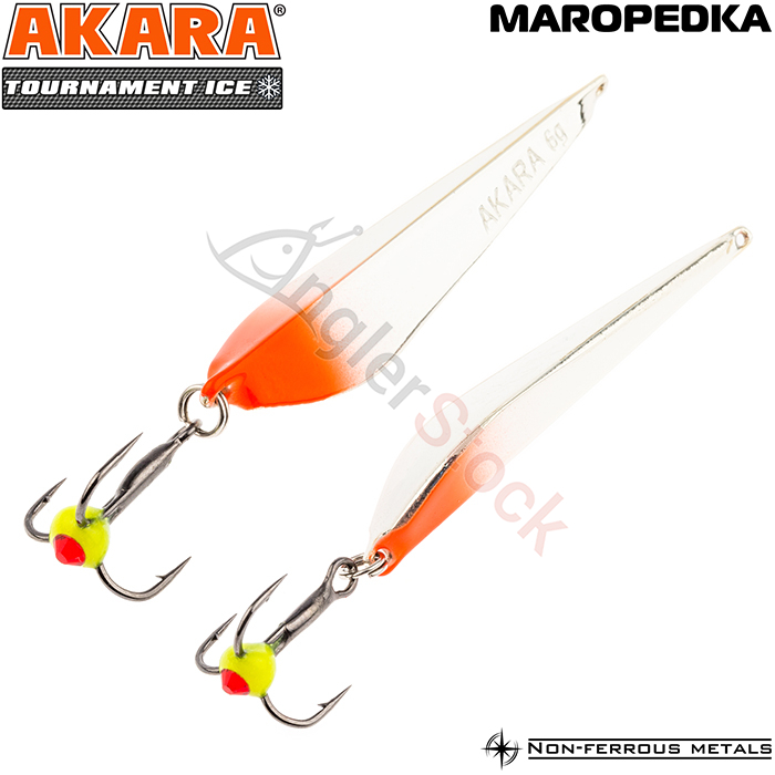 Блесна зимняя Akara Maropedka (Маропедка) Tournament Ice 60 8 г, цвет 3/Sil