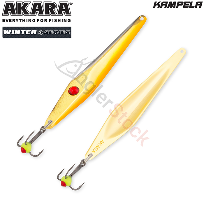 Блесна зимняя Akara Ice Kampela 75мм 9г, цвет 21-GO/GO