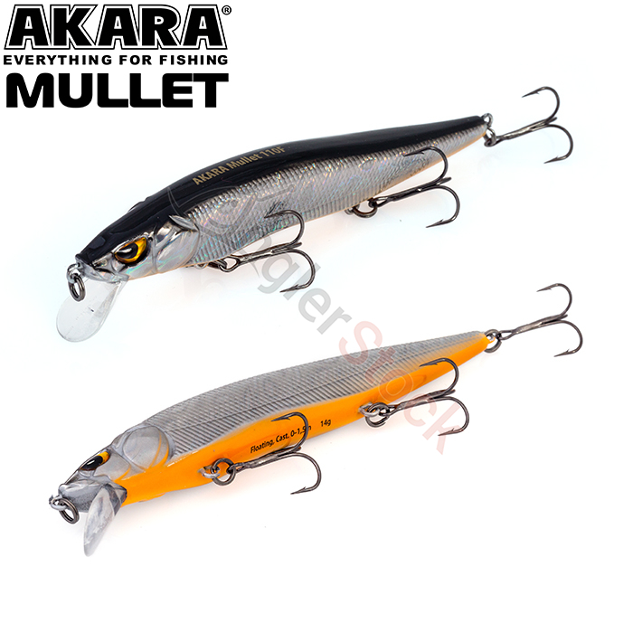 Воблер Akara Mullet 110F 14 г. 110мм, цвет A83