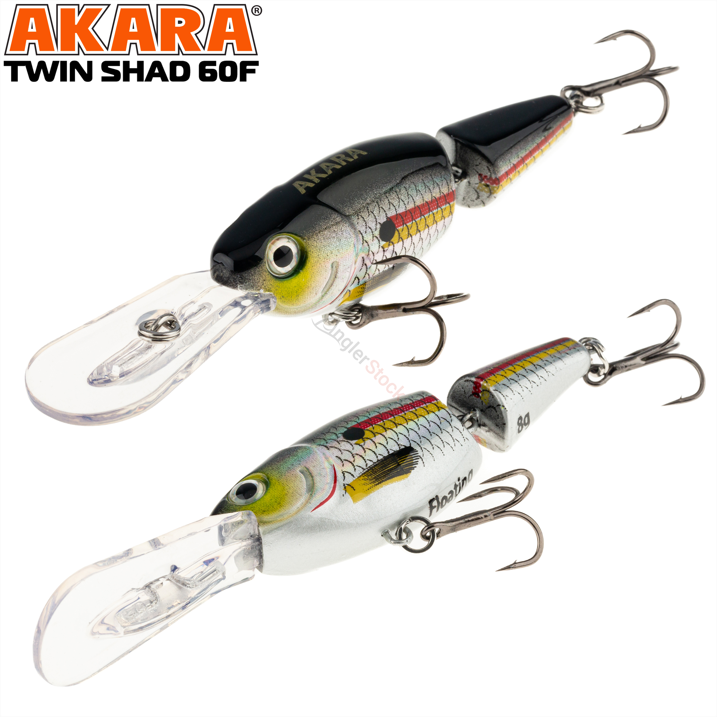 Воблер Akara Twin Shad 60F 8 гр. A103