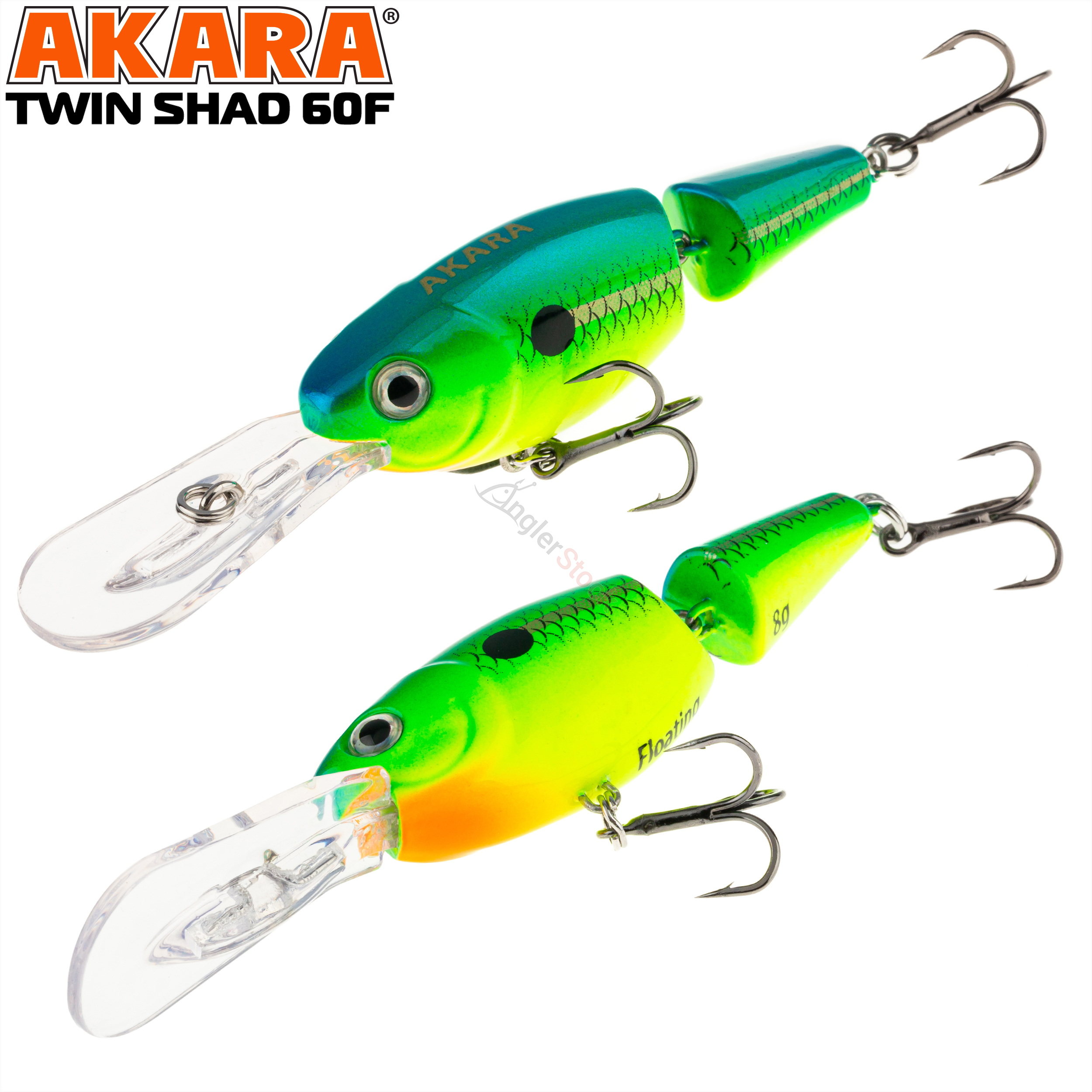 Воблер Akara Twin Shad 60F 8 гр. A61