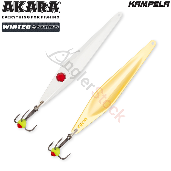 Блесна зимняя Akara Ice Kampela 55мм 4г, цвет Sil/Go