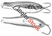 Блесна колеблющаяся Strike Pro Salmon Profy 90CD, 90 мм, 22 гр, Двойник-незацепляйка, цвет: GC01S Ma