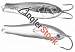 Блесна колеблющаяся Strike Pro Salmon Profy 90CD, 90 мм, 22 гр, Двойник-незацепляйка, (PST-03CD#A108
