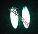 Мормышка корюшиная "Рыбка"  зеленый фосфор
Крючок #8, 10штук