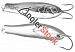 Блесна колеблющаяся Strike Pro Salmon Profy 90CD, 90 мм, 22 гр, Двойник-незацепляйка, цвет: A05 Blue